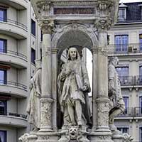 Fontaine place des Jacobins - Gerard Audran - La fontaine fut réalisée en décembre 1885 par Gaspard André (1840-1896)
