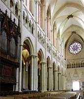 La nef vers l’ouest (fond de la Cathédrale) 
