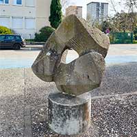 Ecully Groupe Scolaire Le Pérollier - Soleil Noir par Marc Pedoux 1976