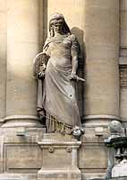 Théatre des Célestins "Melpomène (Muse de la Tragédie)" par Louis-Auguste Roubaud (1828-1906).Lyon 2ème