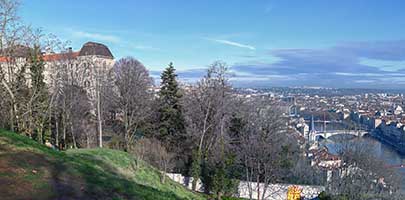 Lycée Saint Just et vue sur Lyon depuis Saint Just