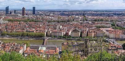 Vue Panoramique de Lyon depuis Fourvière
